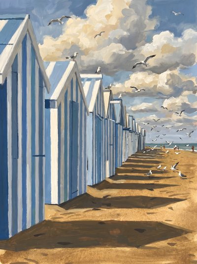 Tengerparti strandkabinok alkotó: HUGO