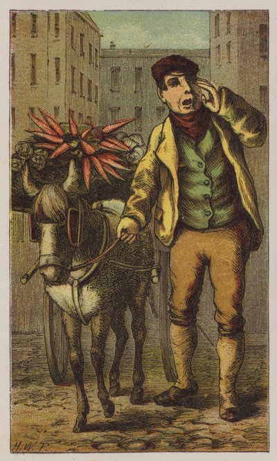 Costermonger (színes litó) alkotó: H.W. (after) Petherick