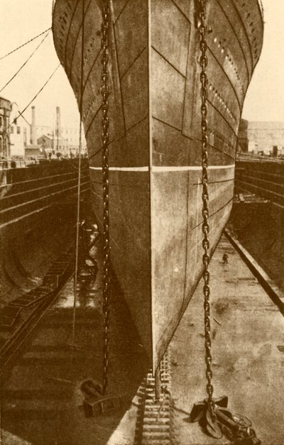 A Mauretania a szárazdokkban, 1930. alkotó: H. Aslin