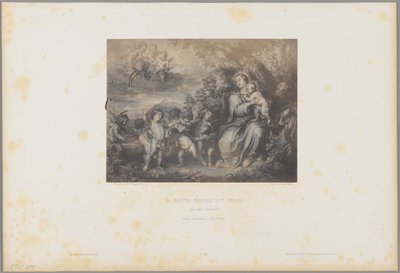 A Szent Család és az angyalok alkotó: H. Bayard and F. A. Renard