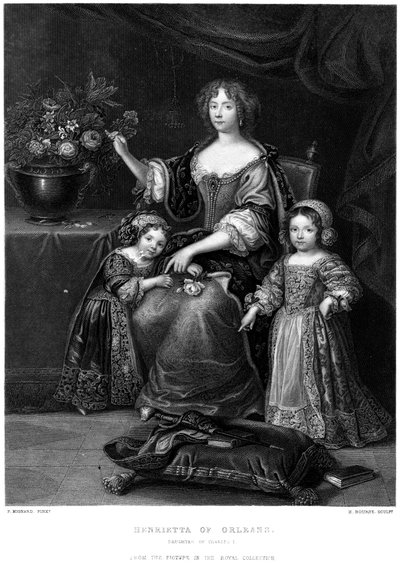 Orléans-i Henrietta, I. Károly lánya, XIX. alkotó: H. Bourne