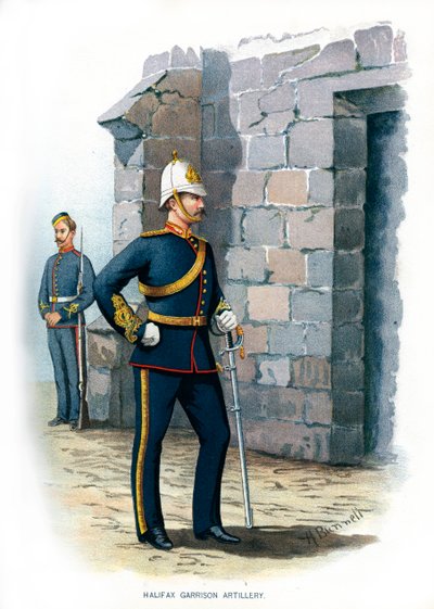 Halifax helyőrségi tüzérség, 1890. alkotó: H. Bunnett