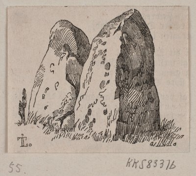 Illusztráció a "Kőemlékművekhez" alkotó: H. C. Henneberg