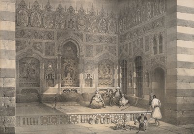 100. An Iwan, Damaszkusz, 1843. alkotó: H. Clerget