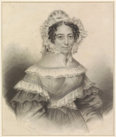 Egy hölgy portréja alkotó: H. Deville