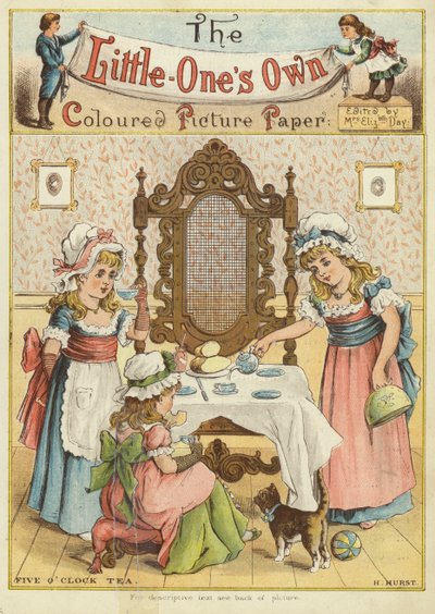 5 órás tea (chromolitho) alkotó: H. Hurst