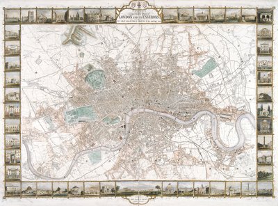 London térképe, 1851 alkotó: H Lacey