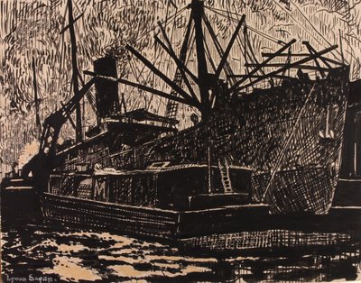 (Liner és vontatóhajó) alkotó: H. Lyman Sayen