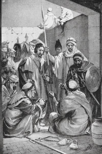 Arabok lázadást terveznek (litho) alkotó: H. M. (after) Burton