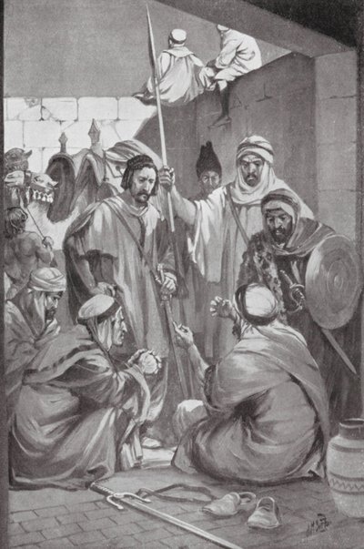 Arabok lázadást terveznek (litho) alkotó: H. M. (after) Burton