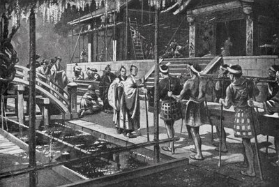 Új palota építése a császárnak (litográfia) alkotó: H. M. (after) Burton