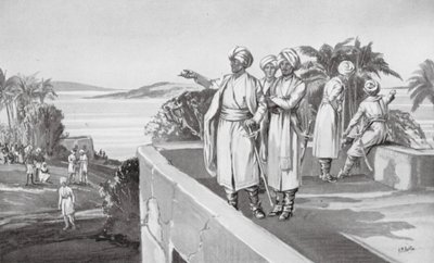 Humphrey Cooke birtokba veszi Bombayt alkotó: H. M. (after) Burton
