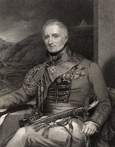 Sir Rufane Shaw Donkin, W. Holl metszete, a National Portrait Gallery III. kötetéből, 1835 körül megjelent (litho) alkotó: H. Mayer