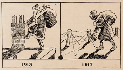 Mikulás 1913 és 1917 alkotó: H. Miller