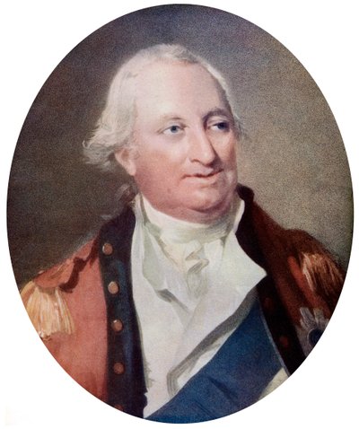 Charles Cornwallis, Cornwallis 1. márquess, angol katonai parancsnok, 18. század vége, 1920 körül. alkotó: H Ogborne