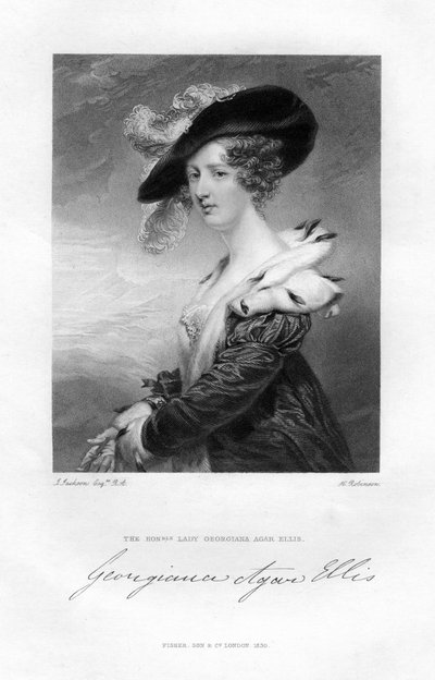 Lady Georgina Agar-Ellis, 19. század. alkotó: H. Robinson
