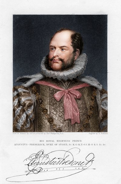Frederick Augustus herceg, Sussex hercege, 19. század alkotó: H. Robinson