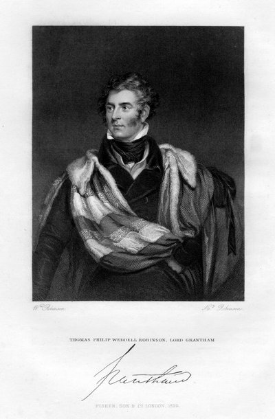 Thomas Philip Weddell Robinson, Lord Grantham, 1829 alkotó: H. Robinson