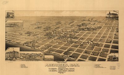 Aberdeen madártávlatból, Dak. LOC 75696570 alkotó: H. Wellge