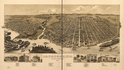 La Crosse, Wis., La Crosse megye megyeszékhelye 1887 alkotó: H. Wellge