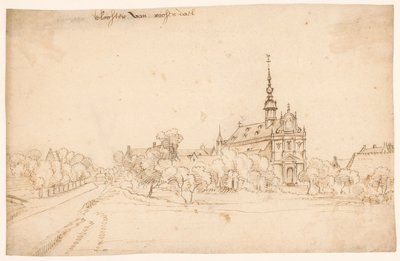 A Roosendael kolostor Walemben, fák között alkotó: H. van Wel (attributed to)