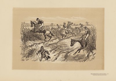 Tumbletown Steeple-Chase, 7. szám, The Lane (metszet) alkotó: Hablot Knight (1815-92) Browne