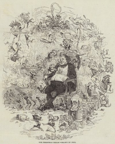Karácsonyi álmunk (metszet) alkotó: after Hablot Knight Browne