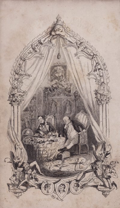 Samuel Pickwick és Alfred Jingle, illusztráció Charles Dickens Pickwick-papírok című regényéből (metszet) alkotó: after Hablot Knight Browne