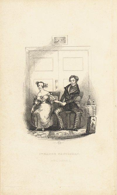 Charles Dickens (1812-70) The Strange Gentleman: A Comic Burletta előlapja alkotó: Hablot Knight Browne