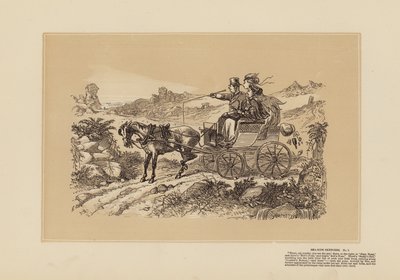 Seaside-Skizzen, Nr. 7, Das Malerische tun von Hablot Knight (1815-92) Browne