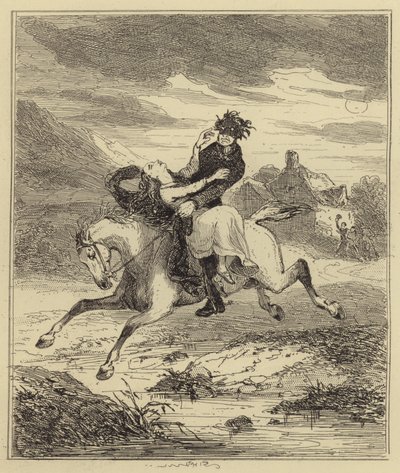 Miss Gould elrablása alkotó: Hablot Knight Browne