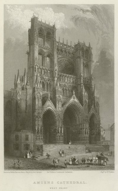 Amiens-i katedrális, nyugati front alkotó: Hablot Knight Browne