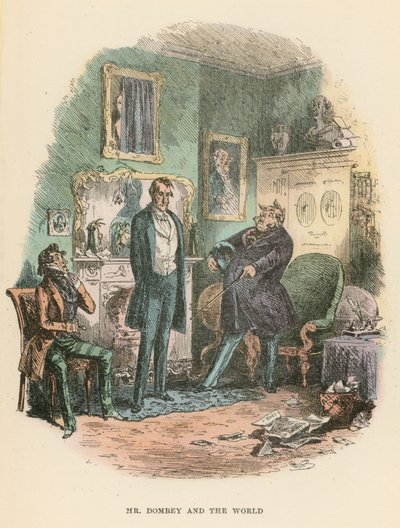 Illusztráció a Dombey és fiához alkotó: Hablot Knight Browne