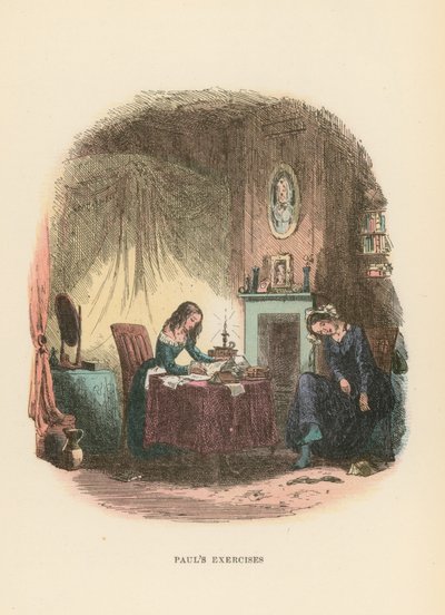 Illusztráció Dombey és fia számára alkotó: Hablot Knight Browne