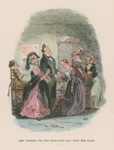 Illusztráció Martin Chuzzlewit számára alkotó: Hablot Knight Browne