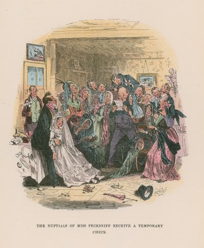 Illusztráció Martin Chuzzlewit számára alkotó: Hablot Knight Browne