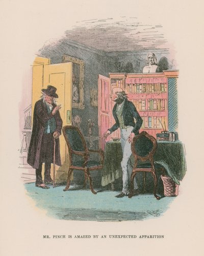 Illusztráció Martin Chuzzlewit számára alkotó: Hablot Knight Browne