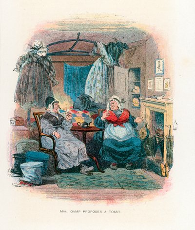 Illusztráció Martin Chuzzlewit számára alkotó: Hablot Knight Browne