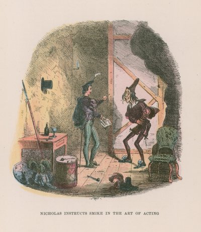 Illusztráció a Nicholas Nicklebyhez alkotó: Hablot Knight Browne