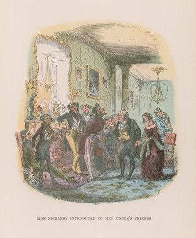 Illusztráció Nicholas Nickleby számára alkotó: Hablot Knight Browne