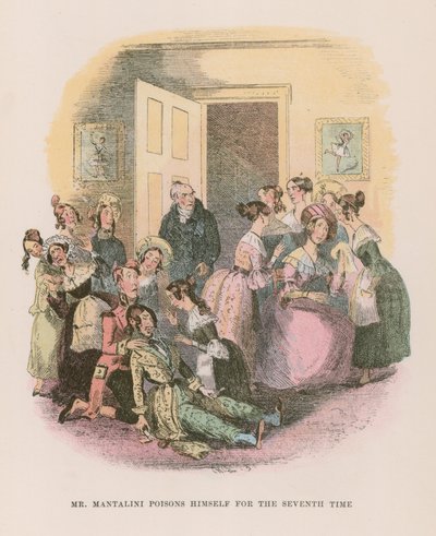 Illusztráció Nicholas Nickleby számára alkotó: Hablot Knight Browne