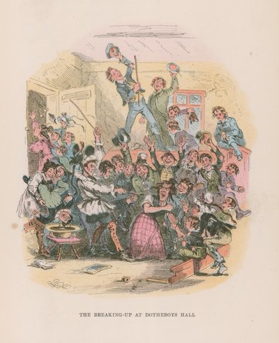 Illusztráció Nicholas Nickleby számára alkotó: Hablot Knight Browne