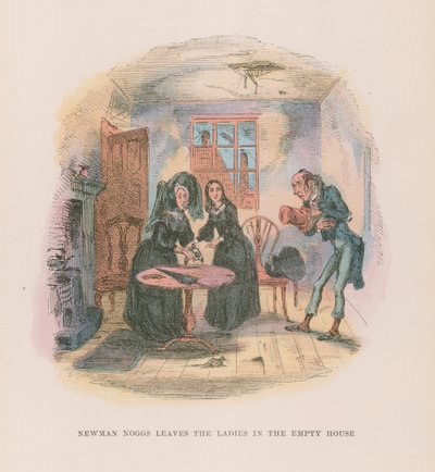 Illusztráció Nicholas Nickleby számára alkotó: Hablot Knight Browne