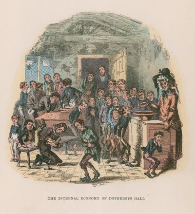 Illusztráció Nicholas Nickleby számára alkotó: Hablot Knight Browne