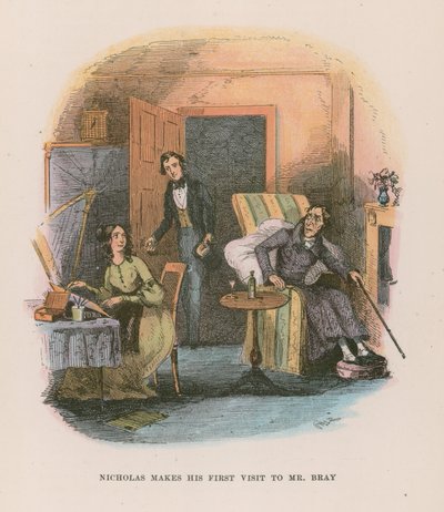 Illusztráció Nicholas Nickleby számára alkotó: Hablot Knight Browne