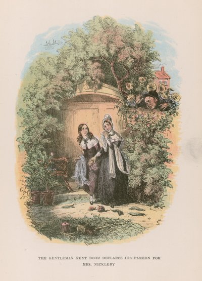 Illusztráció Nicholas Nickleby számára alkotó: Hablot Knight Browne