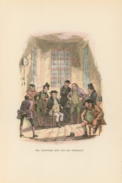 Illusztráció a Pickwick Papers számára alkotó: Hablot Knight Browne