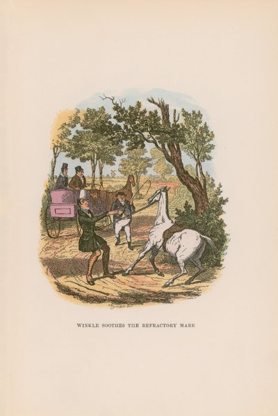Illusztráció a Pickwick Papers számára alkotó: Hablot Knight Browne