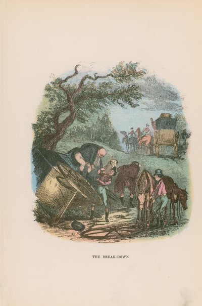 Illusztráció a Pickwick Papers számára alkotó: Hablot Knight Browne