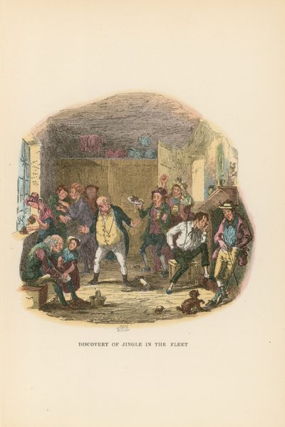 Illusztráció a Pickwick Papers számára alkotó: Hablot Knight Browne